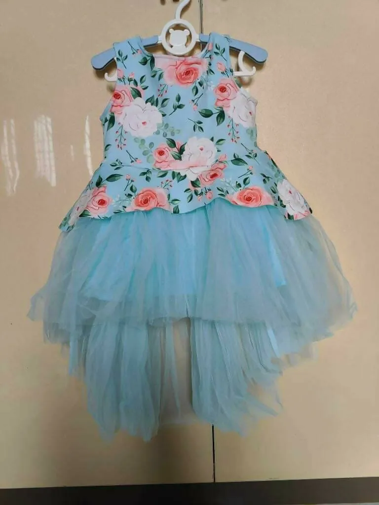 1st Birthday Frock/Dress For Baby Girl - Twins