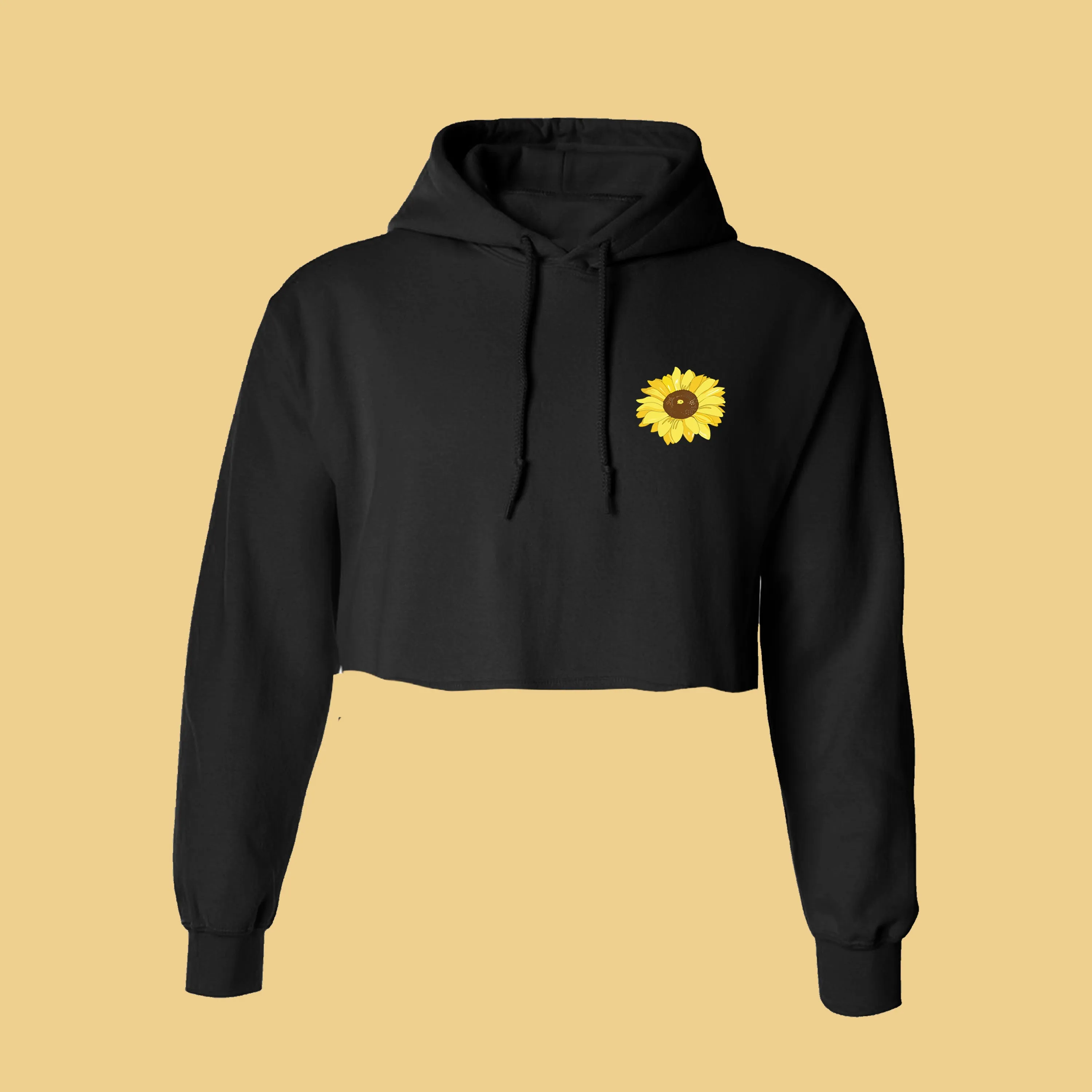 2018 FLOWER CHILD SUNFLOWER HOODIE jumper crop top