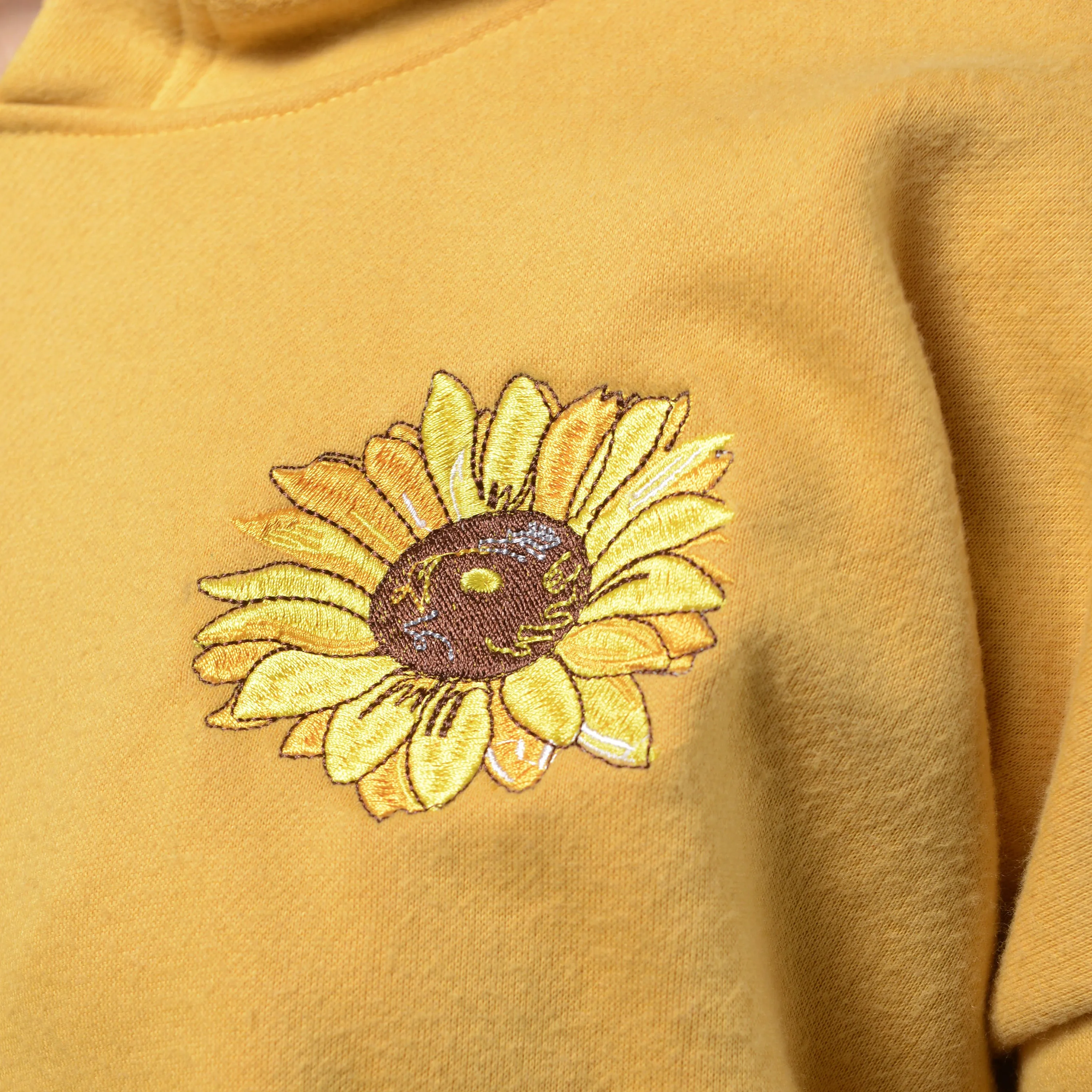 2018 FLOWER CHILD SUNFLOWER HOODIE jumper crop top