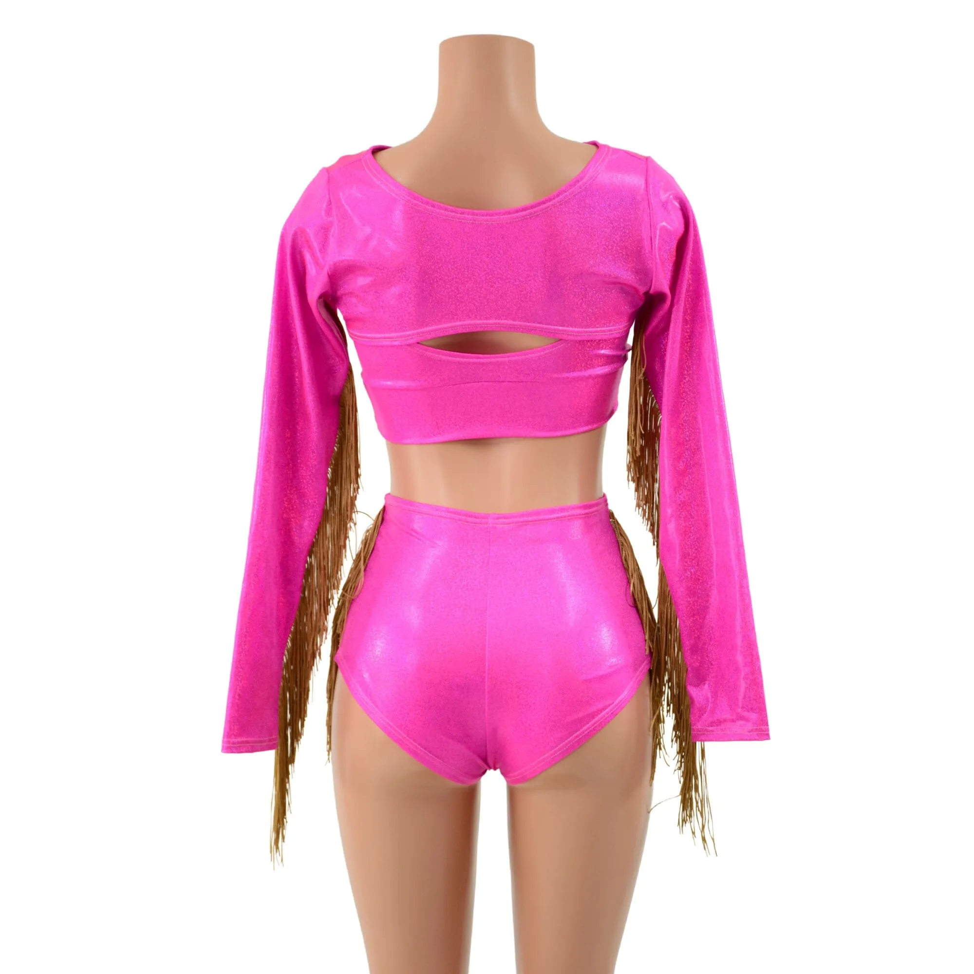 3PC Bolero Fringe Set with Siren Shorts and Starlette Bralette