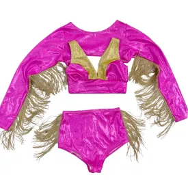 3PC Bolero Fringe Set with Siren Shorts and Starlette Bralette