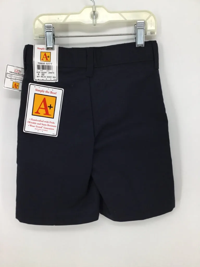 A  Child Size 4 Navy Solid Shorts - boys