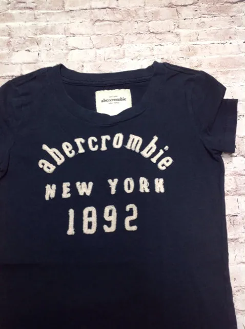 Abercrombie & Fitch Navy Print Top