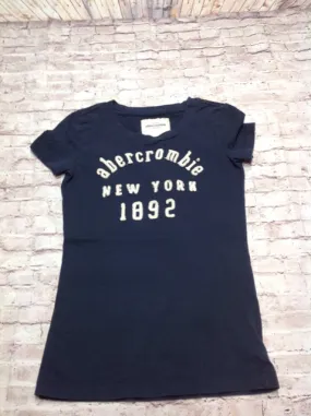 Abercrombie & Fitch Navy Print Top