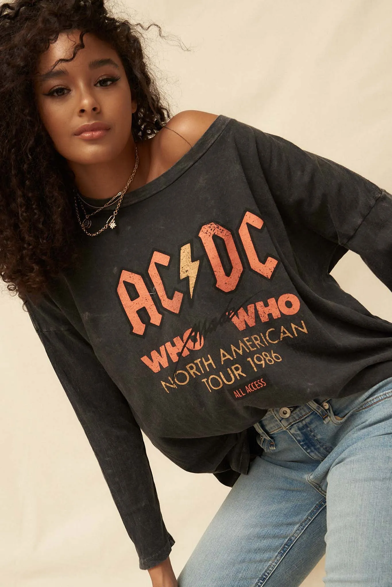 AC/DC Who Made Who Long-Sleeve Graphic Tee