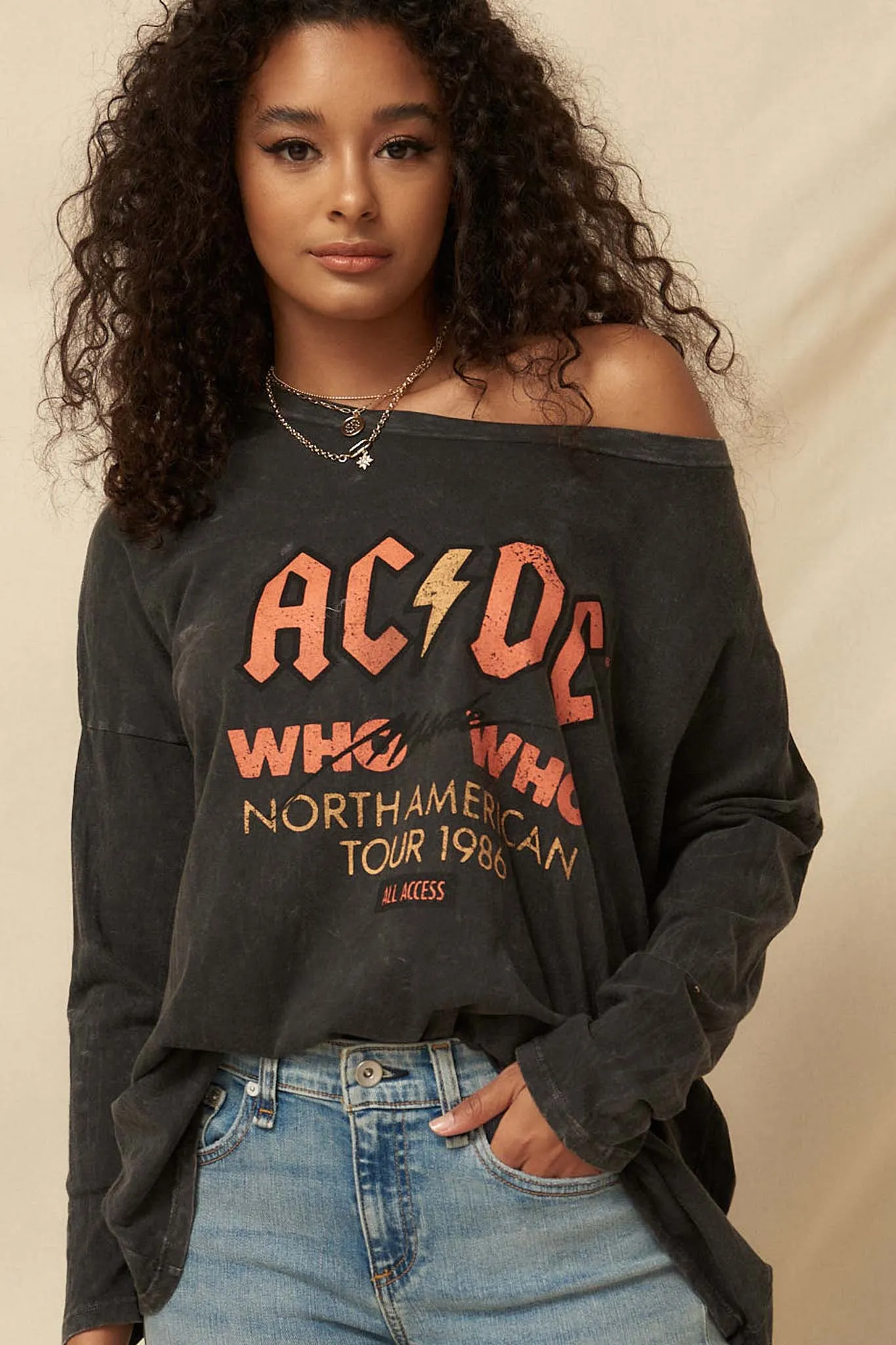 AC/DC Who Made Who Long-Sleeve Graphic Tee