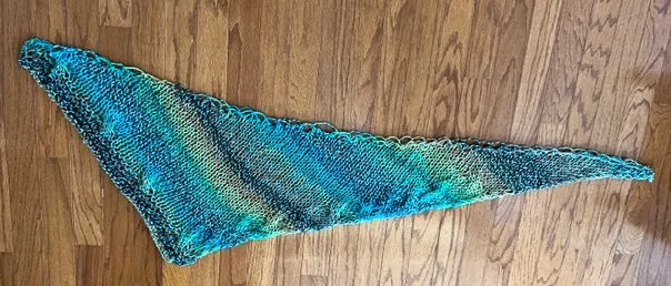 Alfie shawl, sample