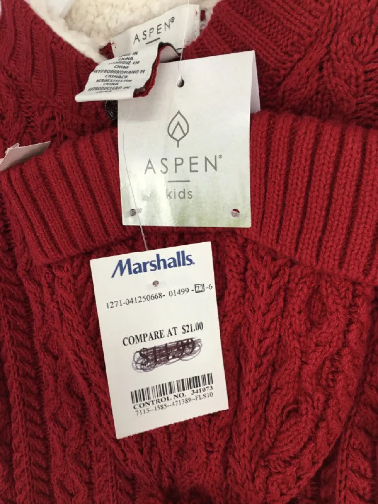 Aspen Kids Child Size 12 Months Red Solid Sweater - boys