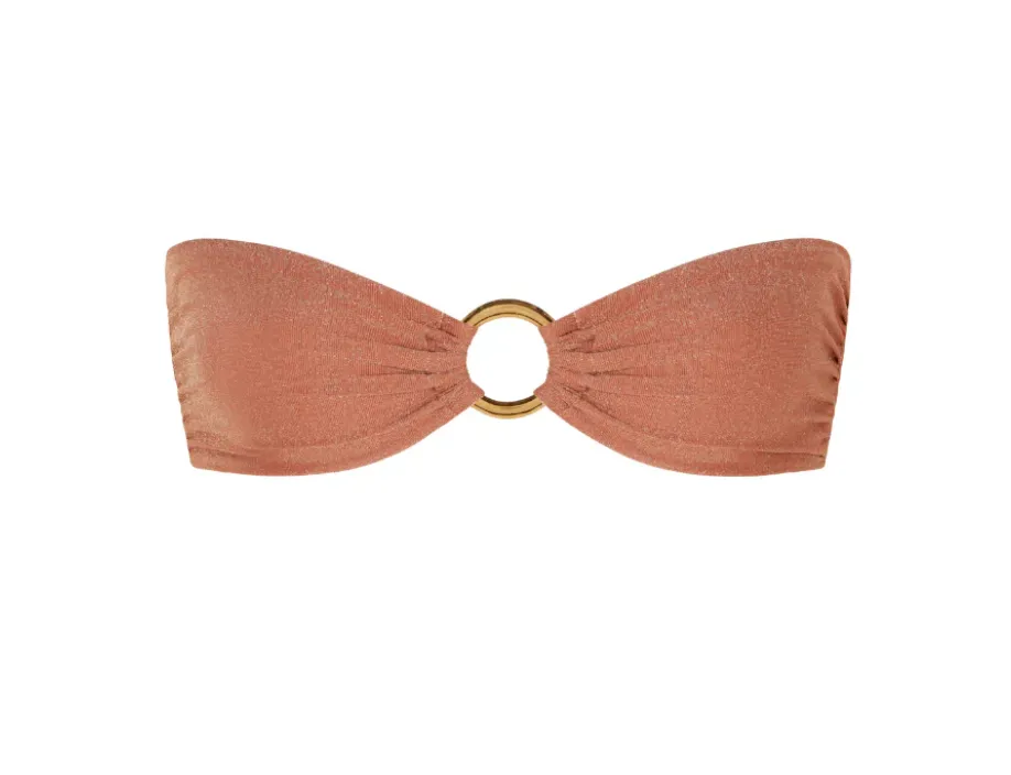 Away That Day - Cinnamon Shimmering Lurex Bikini - Acapulco Top   Fiji Bottom
