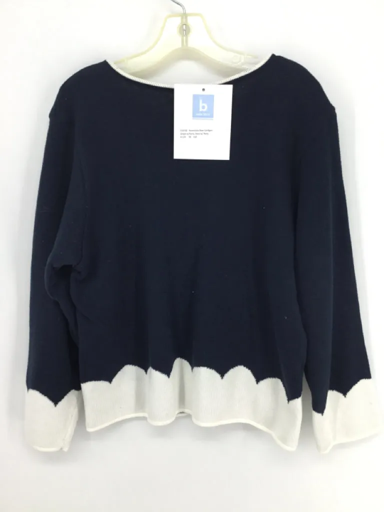 b Bella Bliss Child Size 10 Navy Sweater - girls