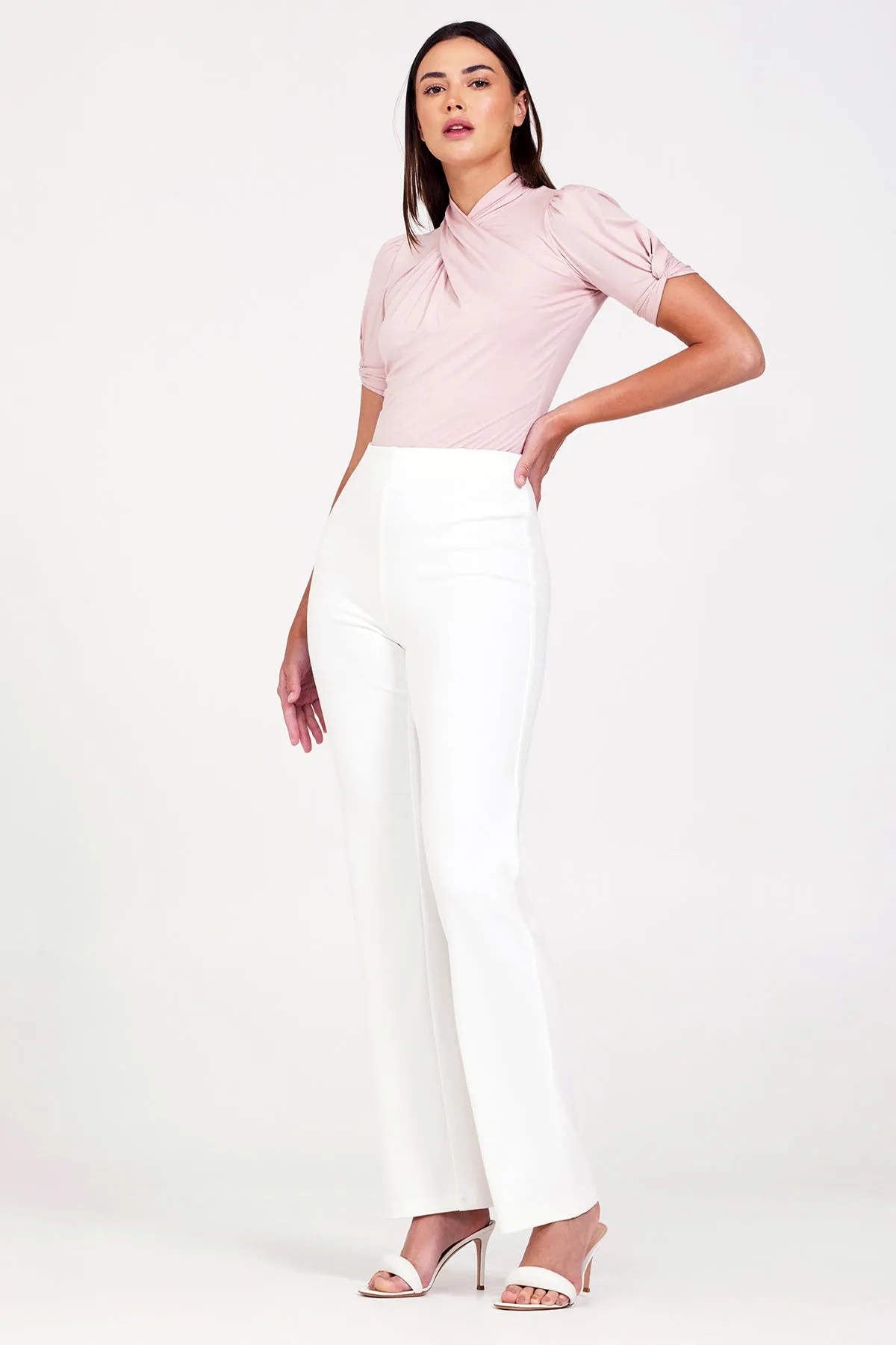 Bailey 44 Sabila Ponte Pant in Ivory
