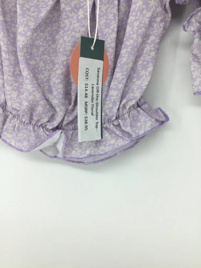 Bailey Bloosoms Child Size 9-12 Months Purple Shirt - girls