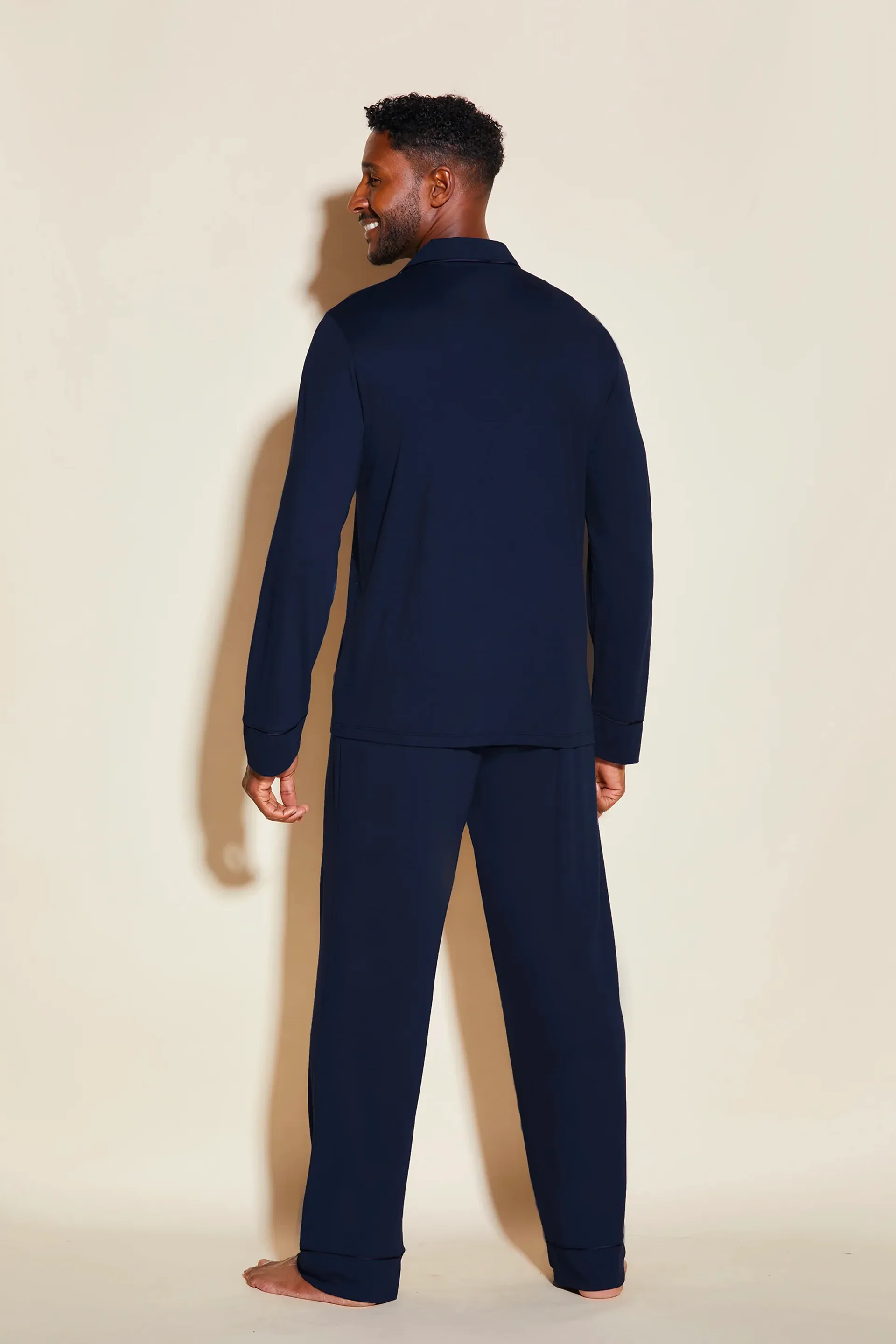 Bella Men's Classic Long Sleeve Set Navy
