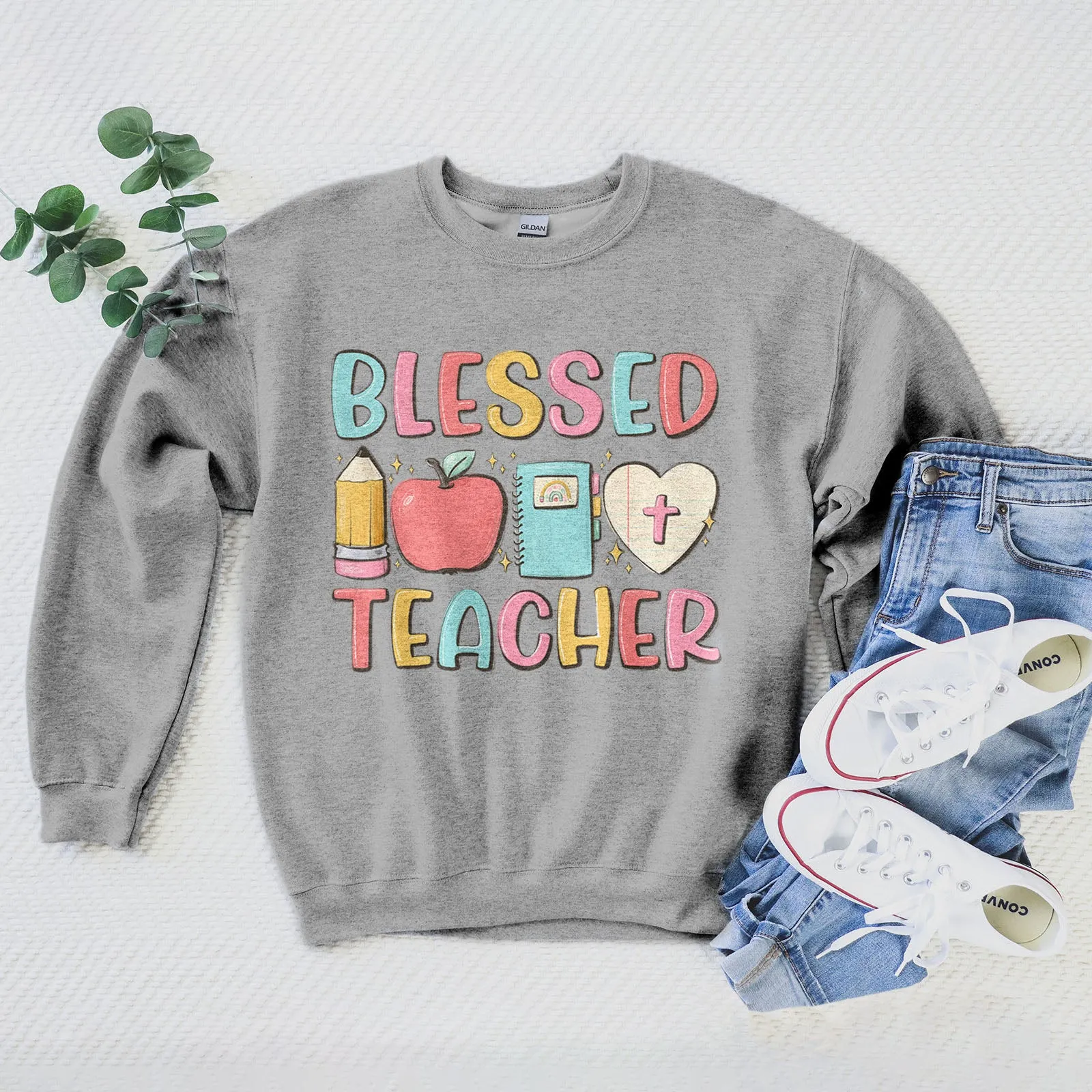 Blessed Elementary Teacher Sweatshirt
