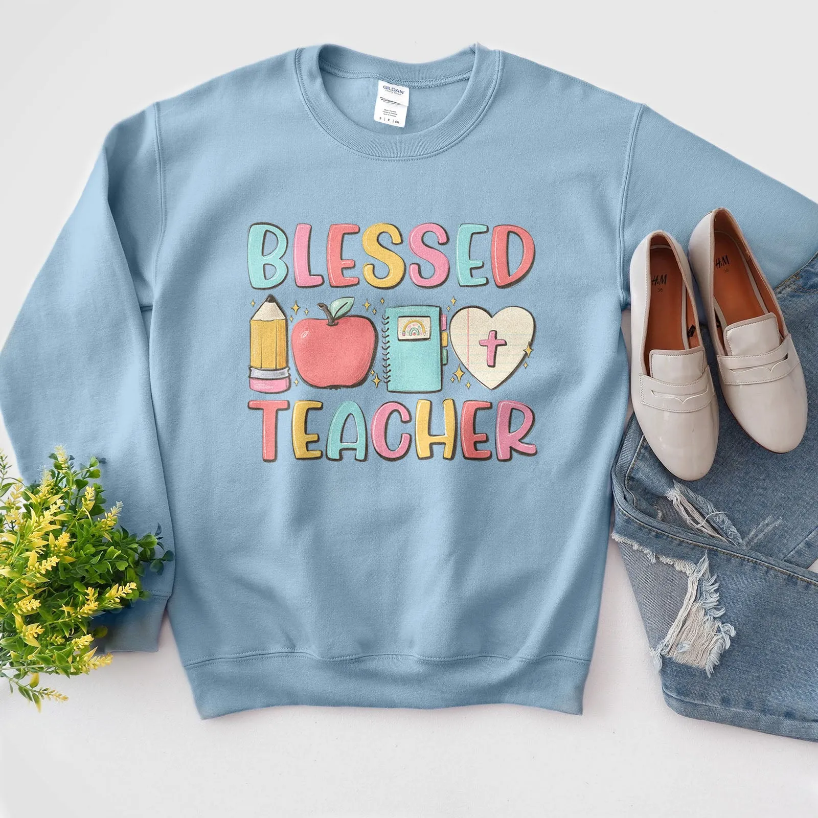 Blessed Elementary Teacher Sweatshirt