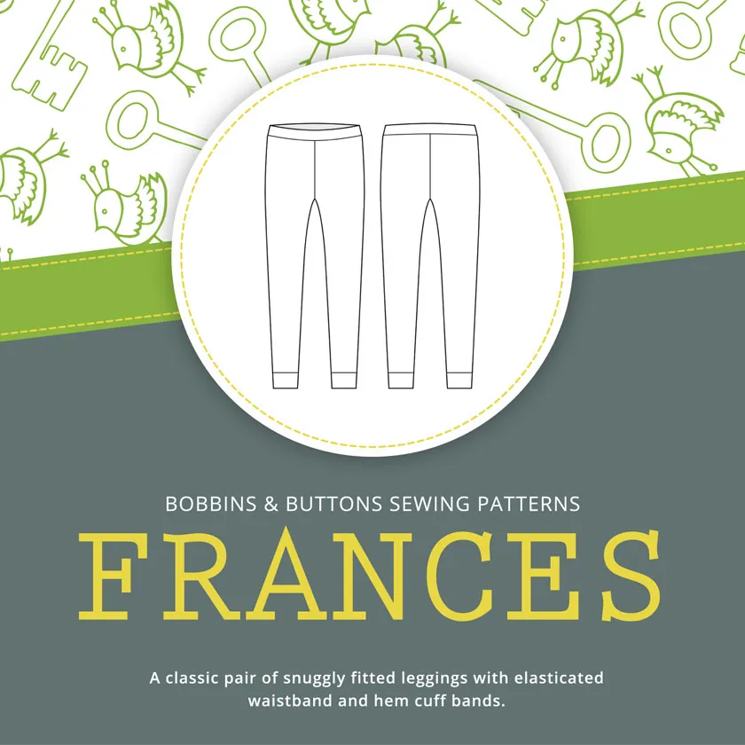 Bobbins and Buttons Child Frances Leggings