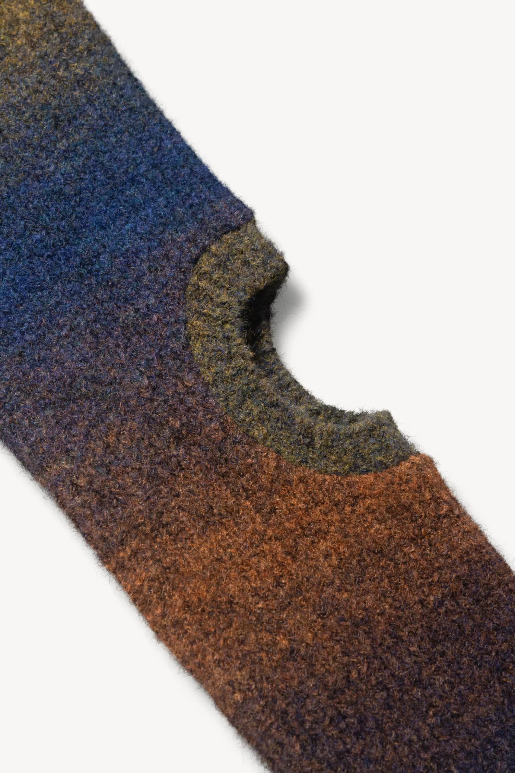 Boucle Space Dye Holey Knit Dress