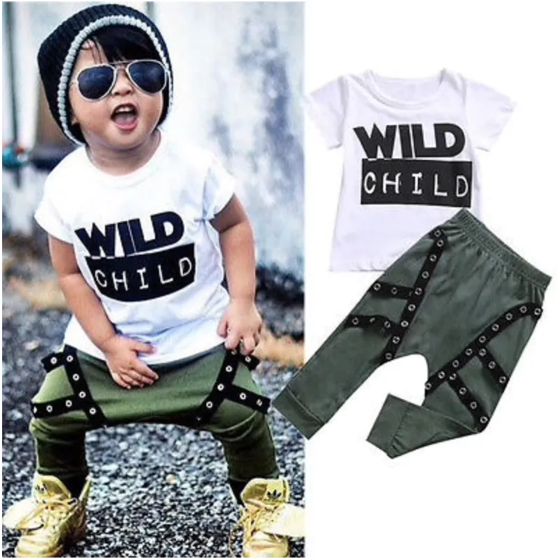 Boys Wild Child Street Rock T-shirt   Harem Pants