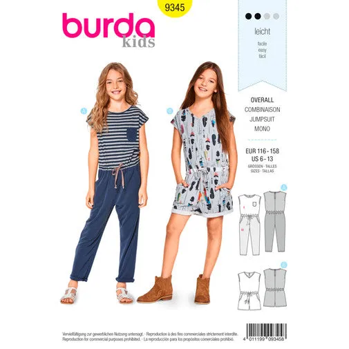 Burda Child/Teen Jumpsuit 9345