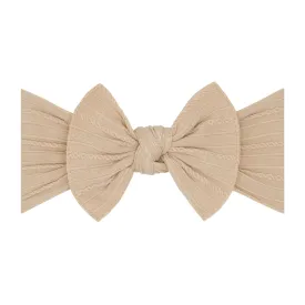 CABLE KNIT KNOT: blush
