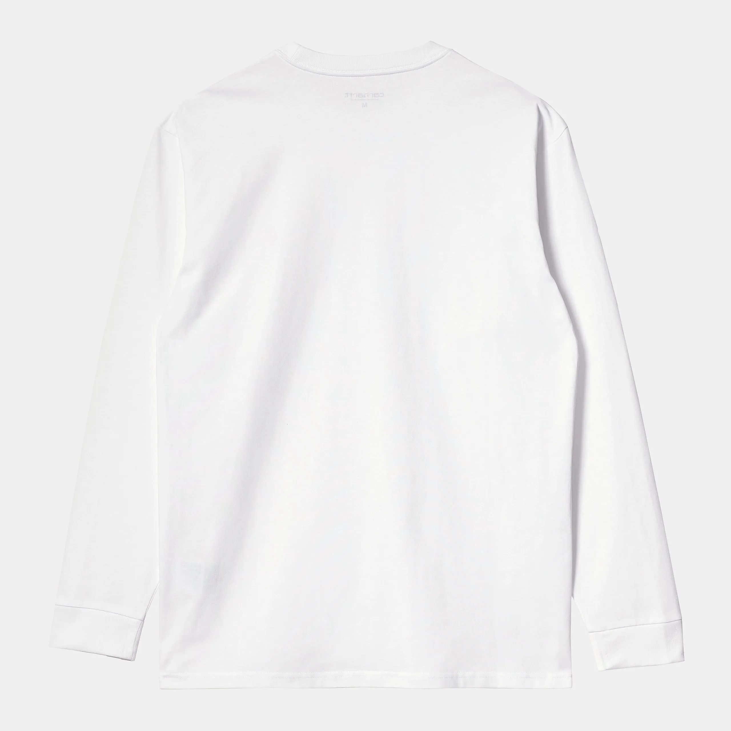 Carhartt L/S Chase T-Shirt White / Gold