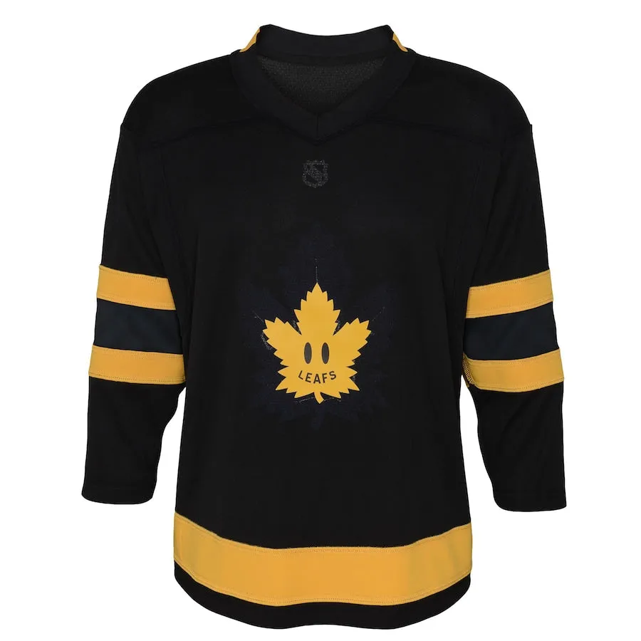 Child Toronto Maple Leafs Black Alternate Replica Team NHL Hockey Jersey - Ages 4 -7