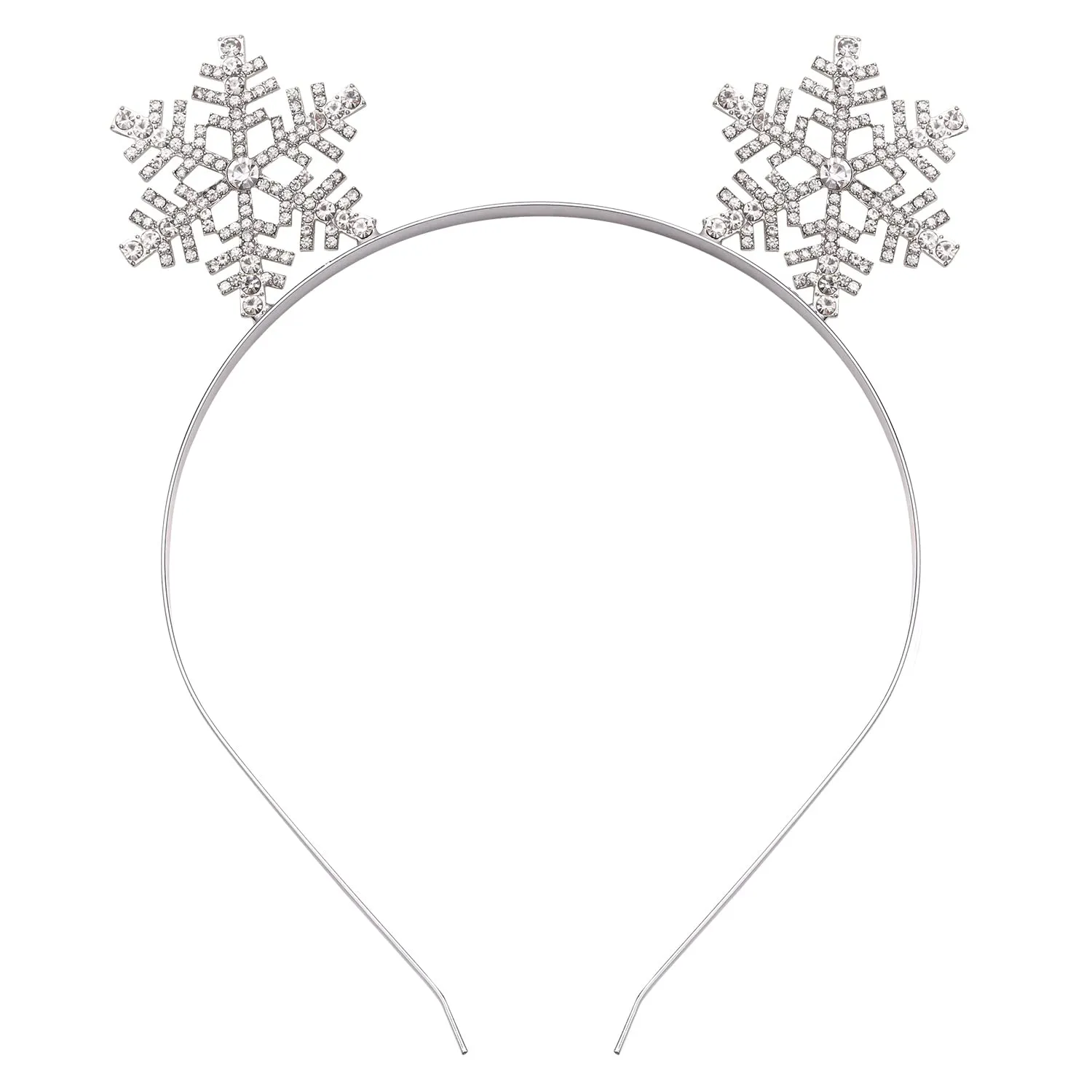 Christmas Headbands Xmas Rhinestone Snowflake Hairbands Crystal Merry Christmas Crown Hair Hoop Reindeer Antlers Headpiece