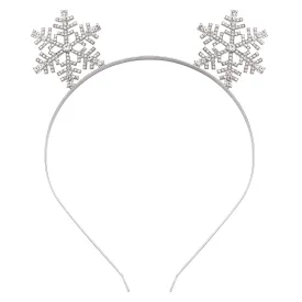 Christmas Headbands Xmas Rhinestone Snowflake Hairbands Crystal Merry Christmas Crown Hair Hoop Reindeer Antlers Headpiece