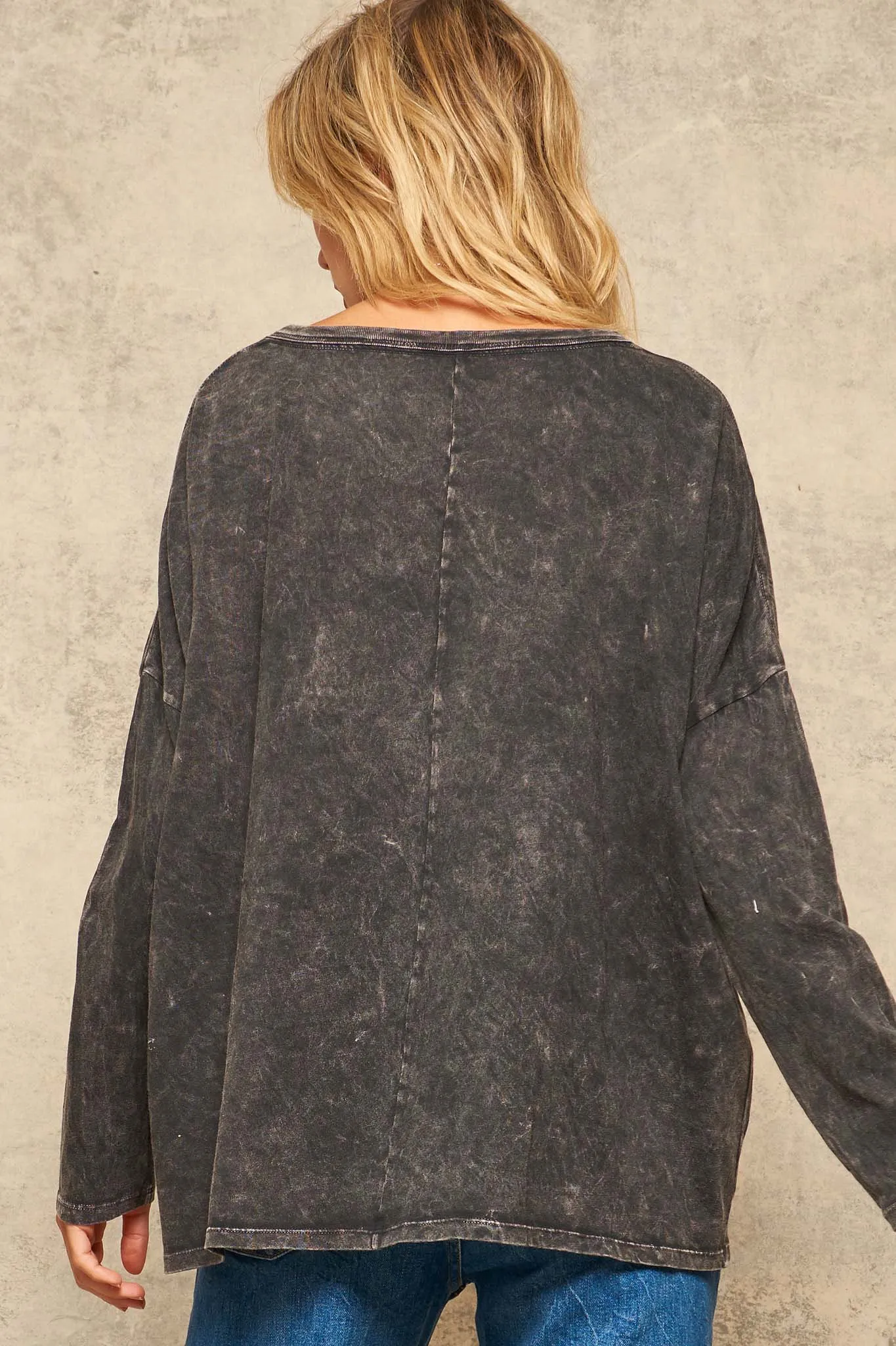 Dream Magic Vintage-Washed Long-Sleeve Graphic Tee