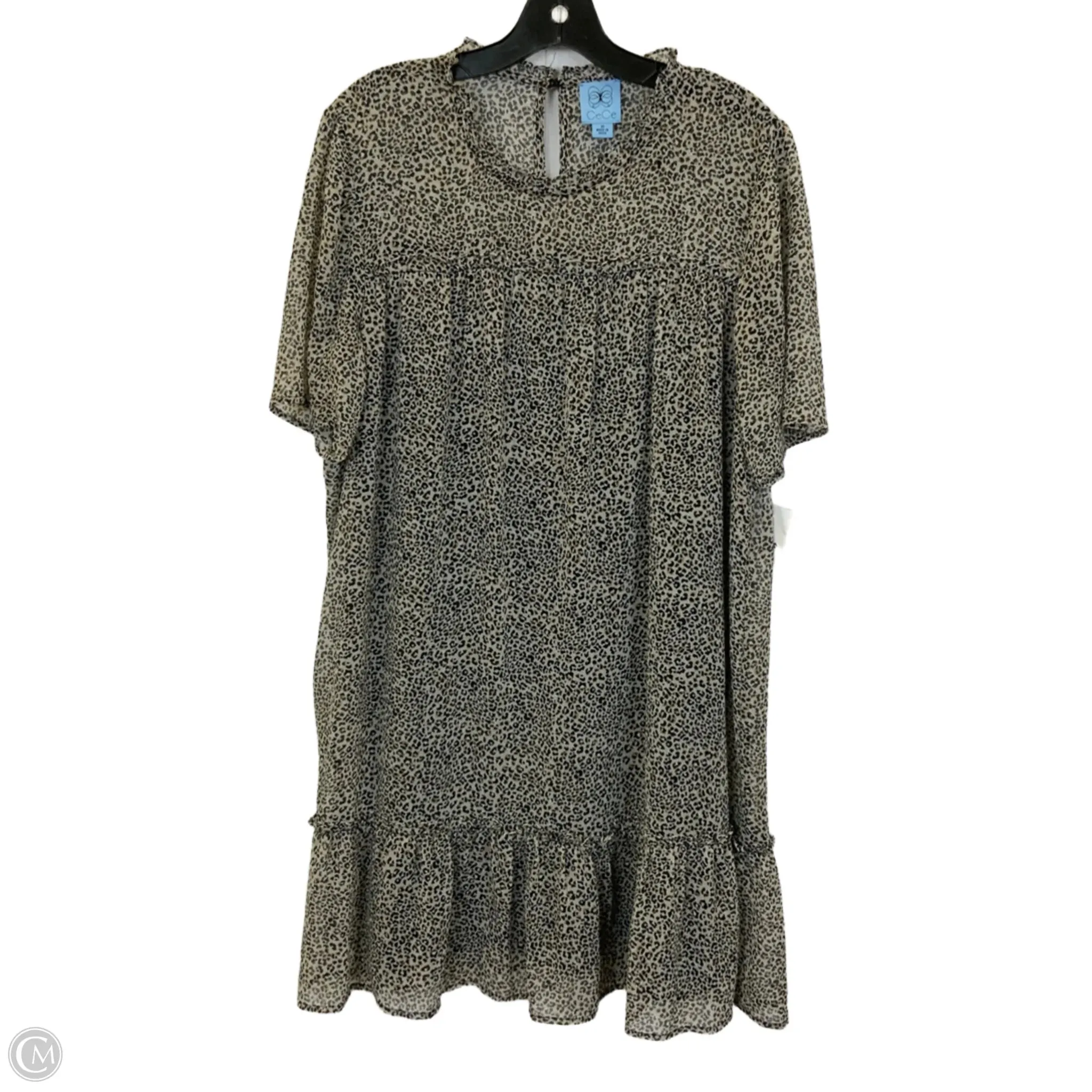 Dress Casual Short By Cece In Animal Print, Size: M
