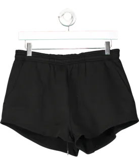 Entire Studios Black Micro Drawstring Cotton-jersey Shorts UK M