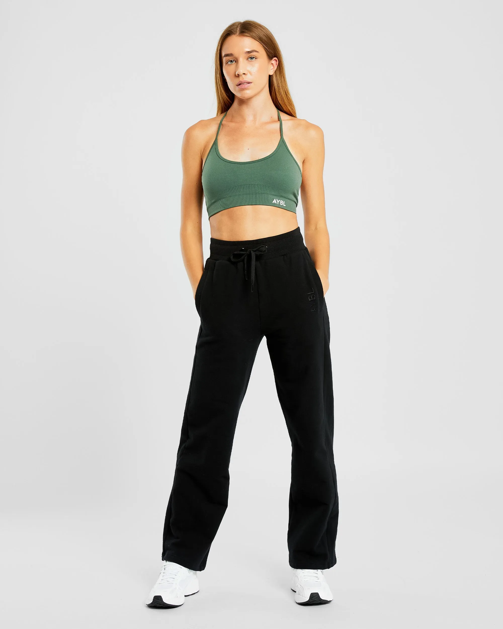 Everyday Relaxed Straight Leg Joggers - Black