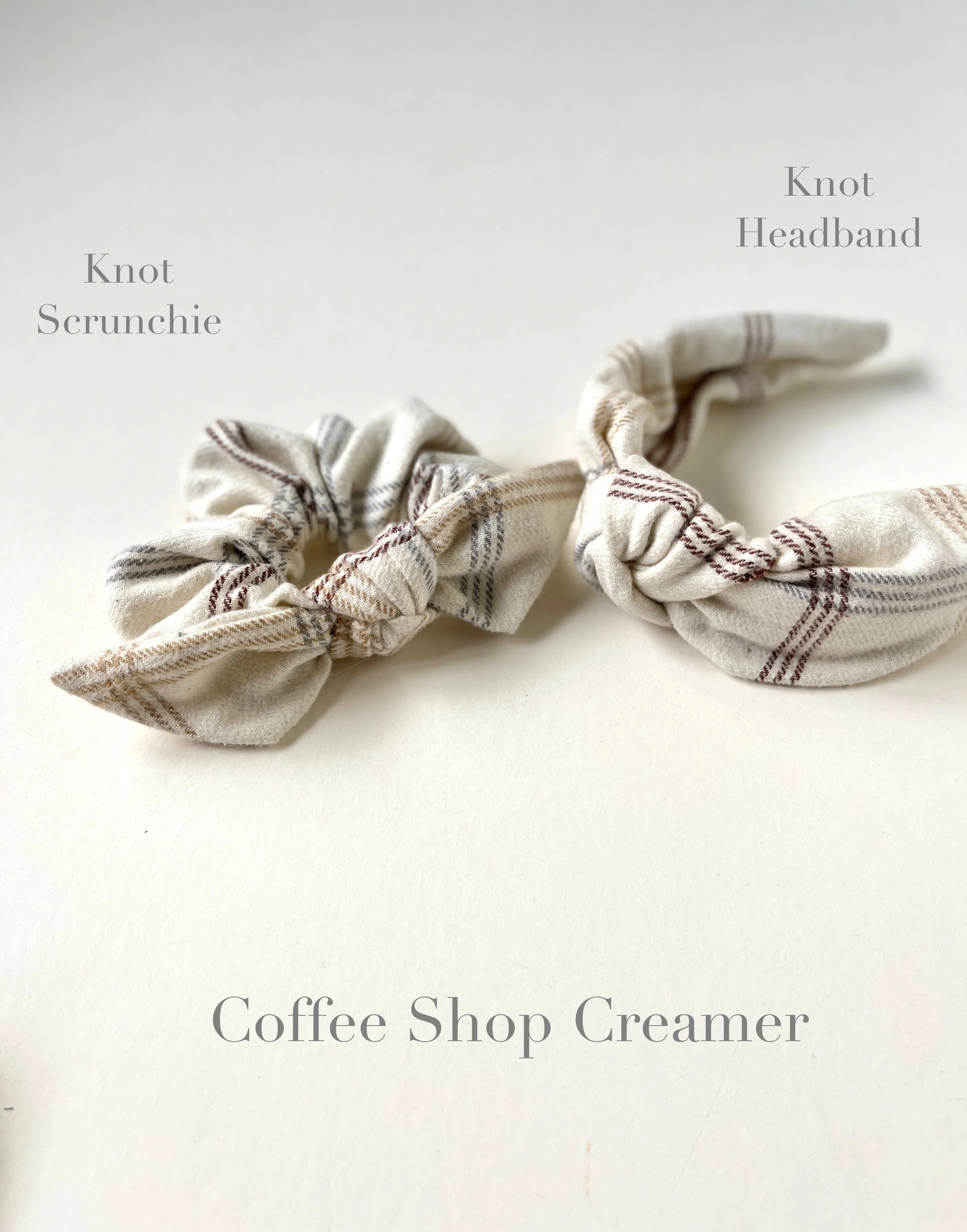 Fall Prep Set | Knot Headband and Knot Scrunchie | Sophisticated Luxury Accessories | Hand Tied and Made to Order