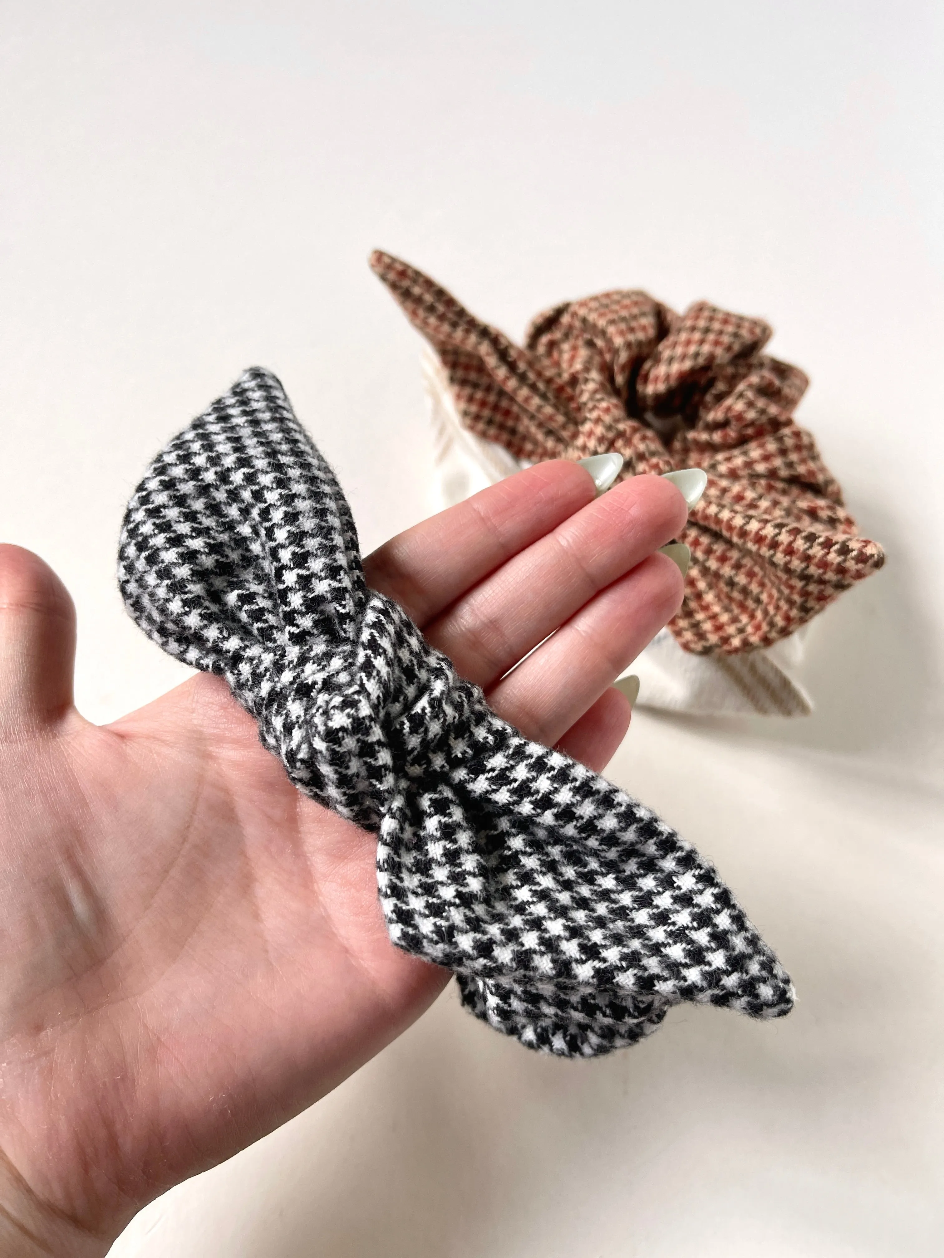 Fall Prep Set | Knot Headband and Knot Scrunchie | Sophisticated Luxury Accessories | Hand Tied and Made to Order