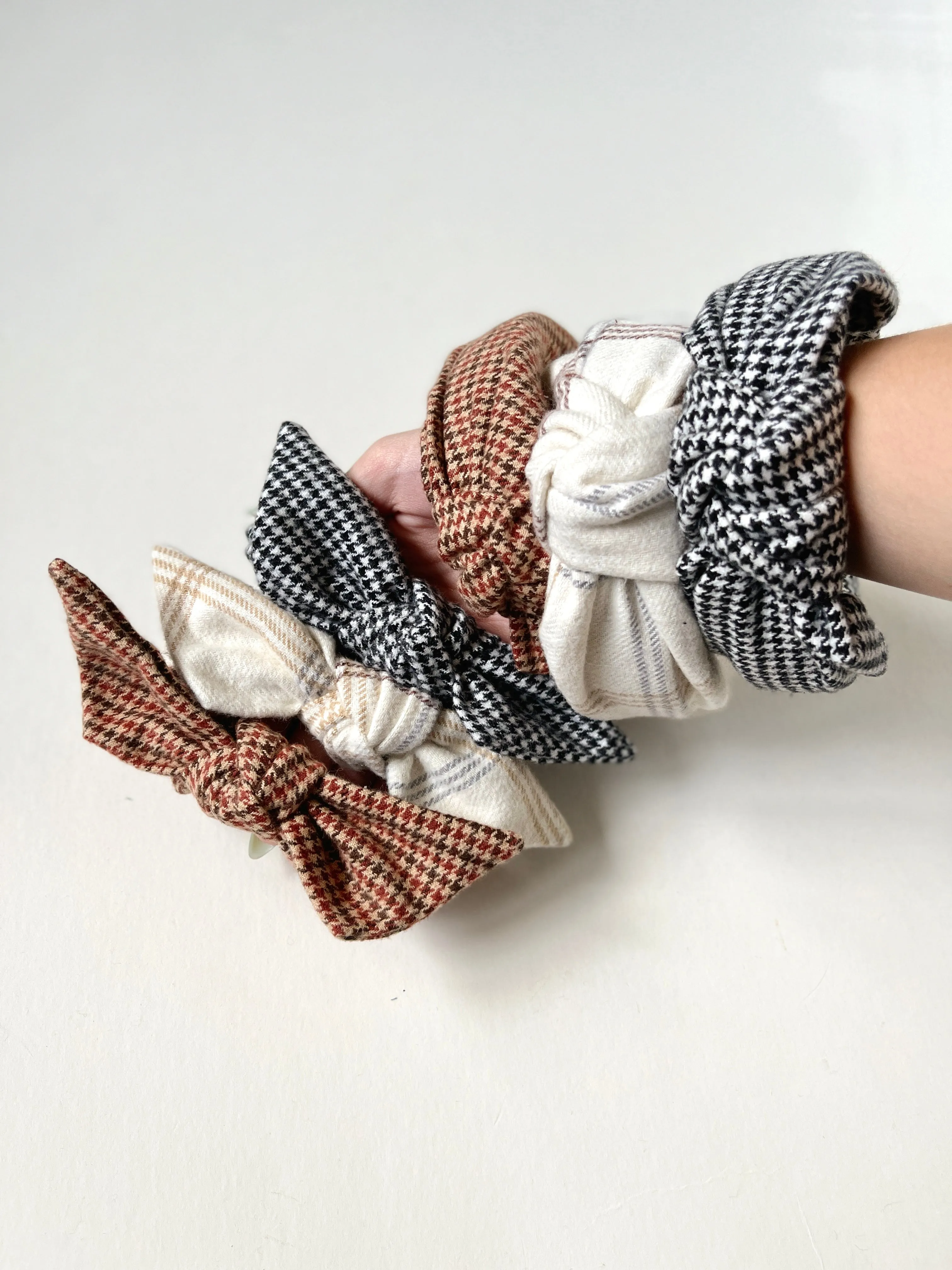 Fall Prep Set | Knot Headband and Knot Scrunchie | Sophisticated Luxury Accessories | Hand Tied and Made to Order