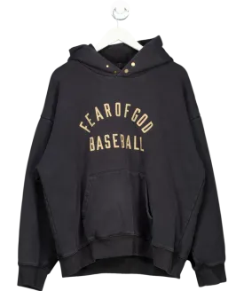 Fear of God Blue Baseball Hoodie UK L