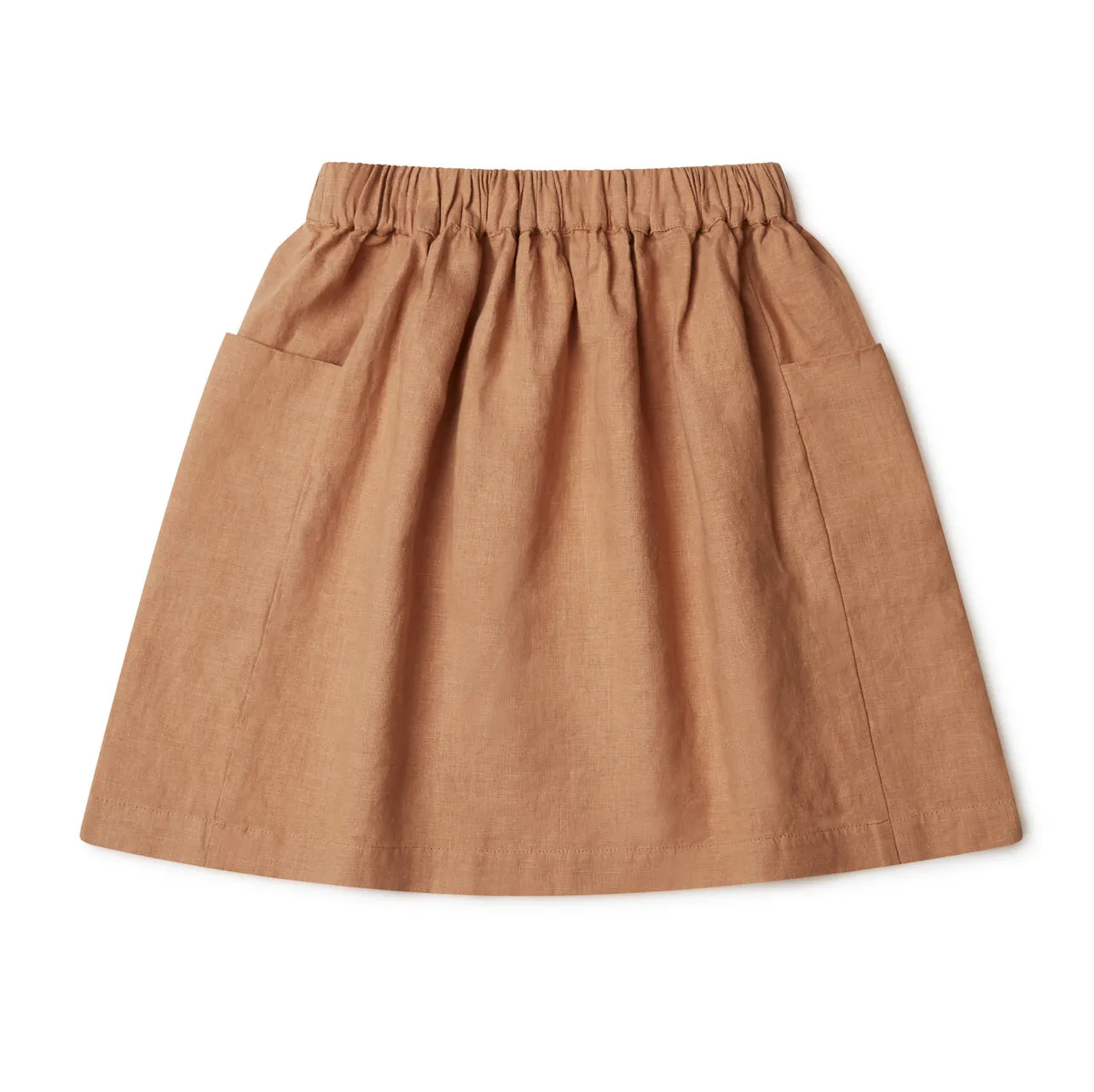 Gaia Linen Skirt for Kids (Ages 3-14) - 100% Natural Fabric, Stylish & Comfortable