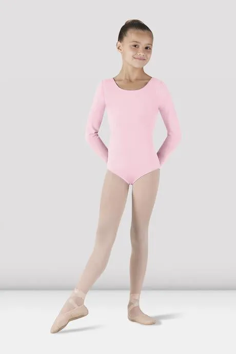 Girls Basic Long Sleeve Leotard (CL5409)