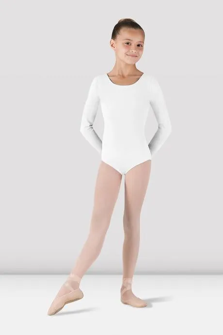 Girls Basic Long Sleeve Leotard (CL5409)