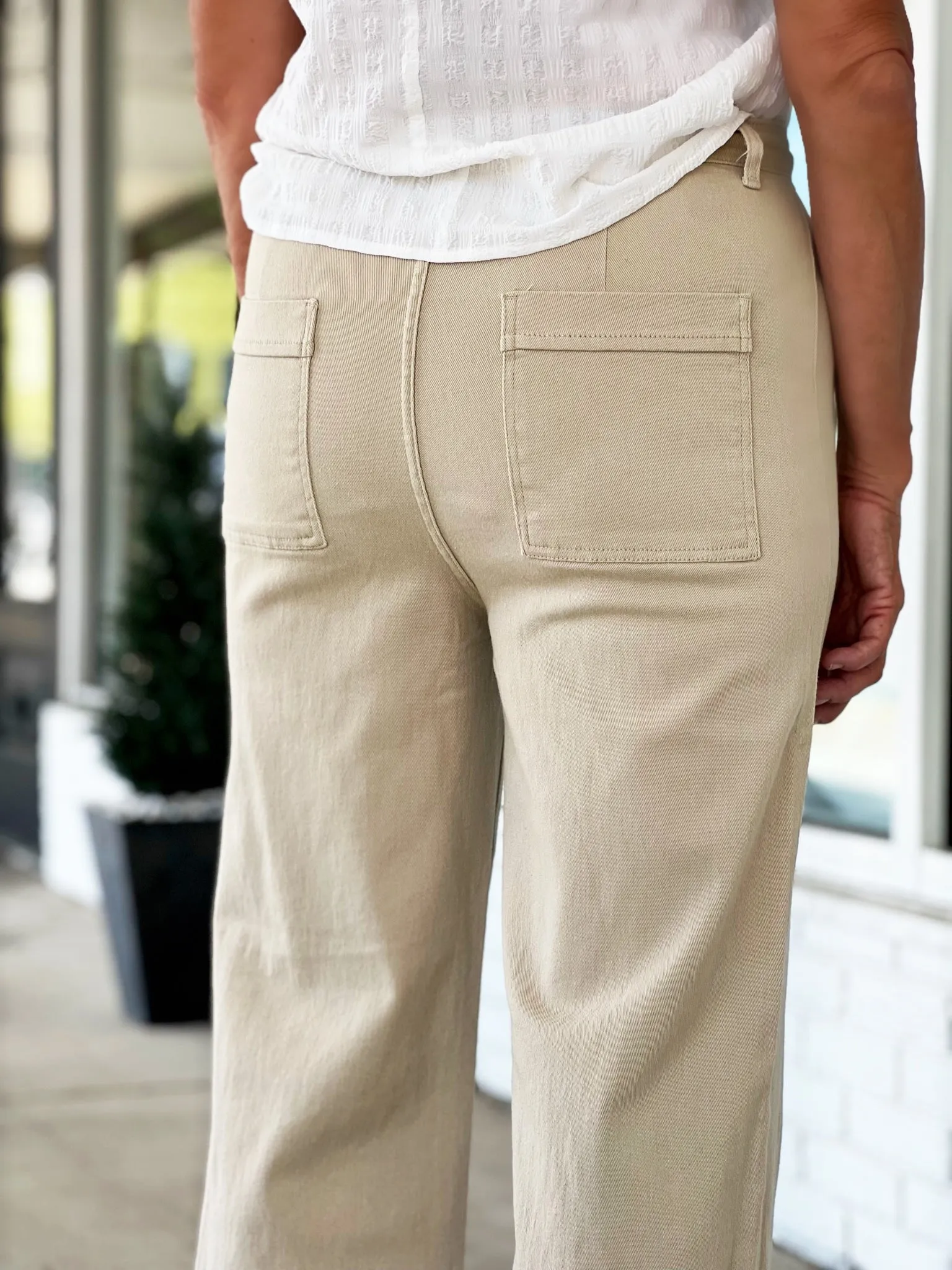 Harper Wide Leg Jean - Almond Milk (FINAL SALE)