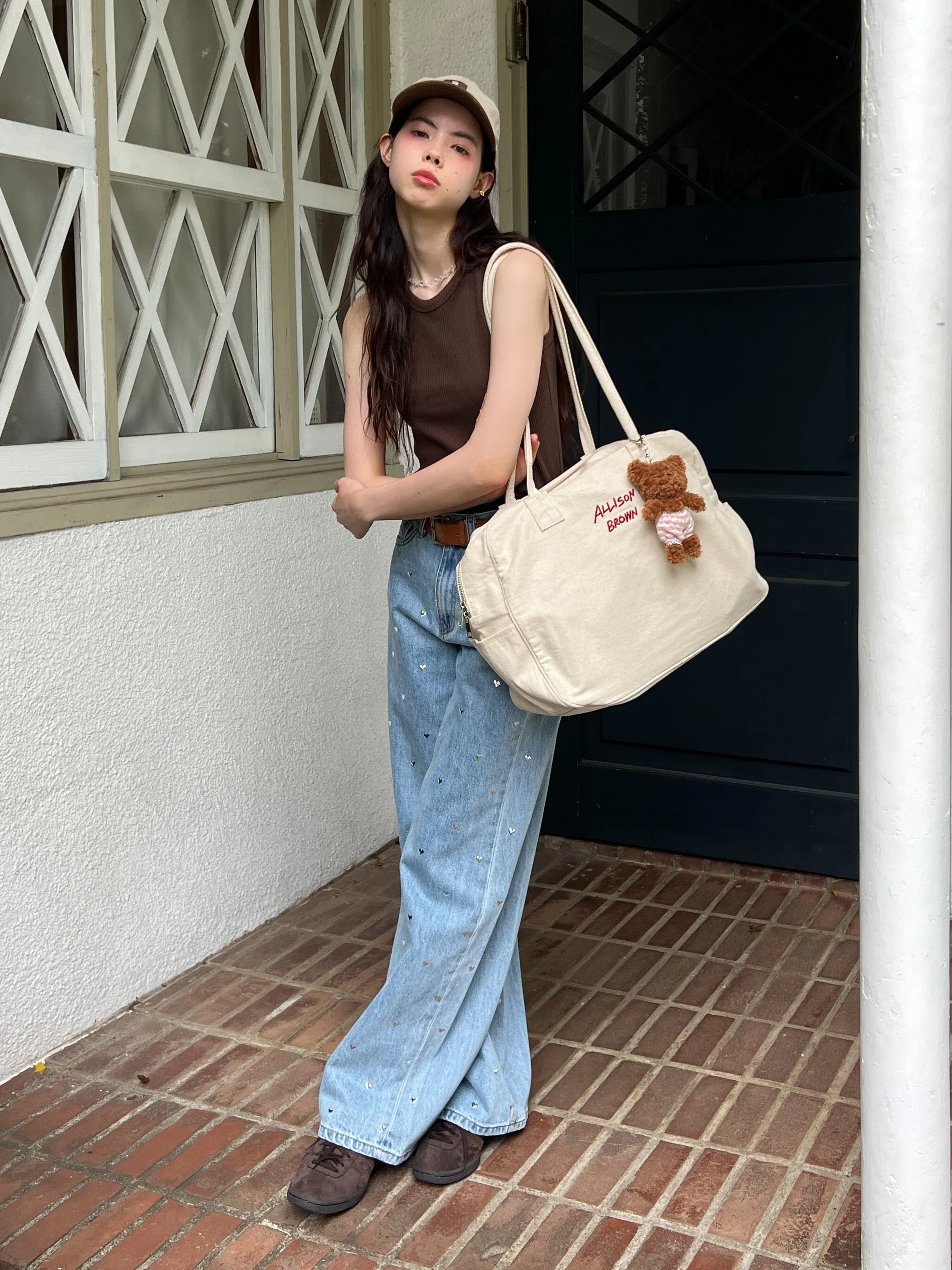 Heart Studs Jeans