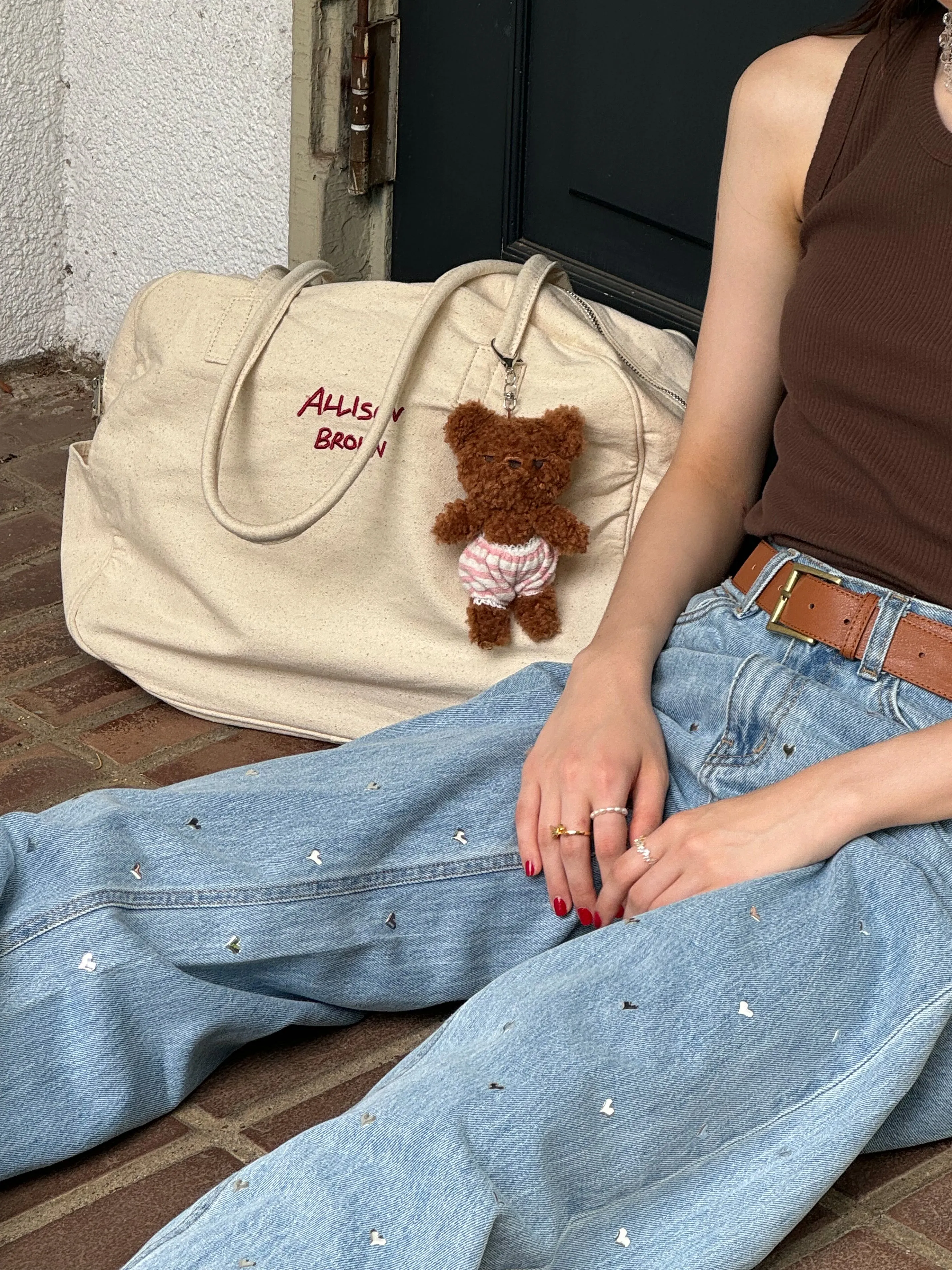 Heart Studs Jeans