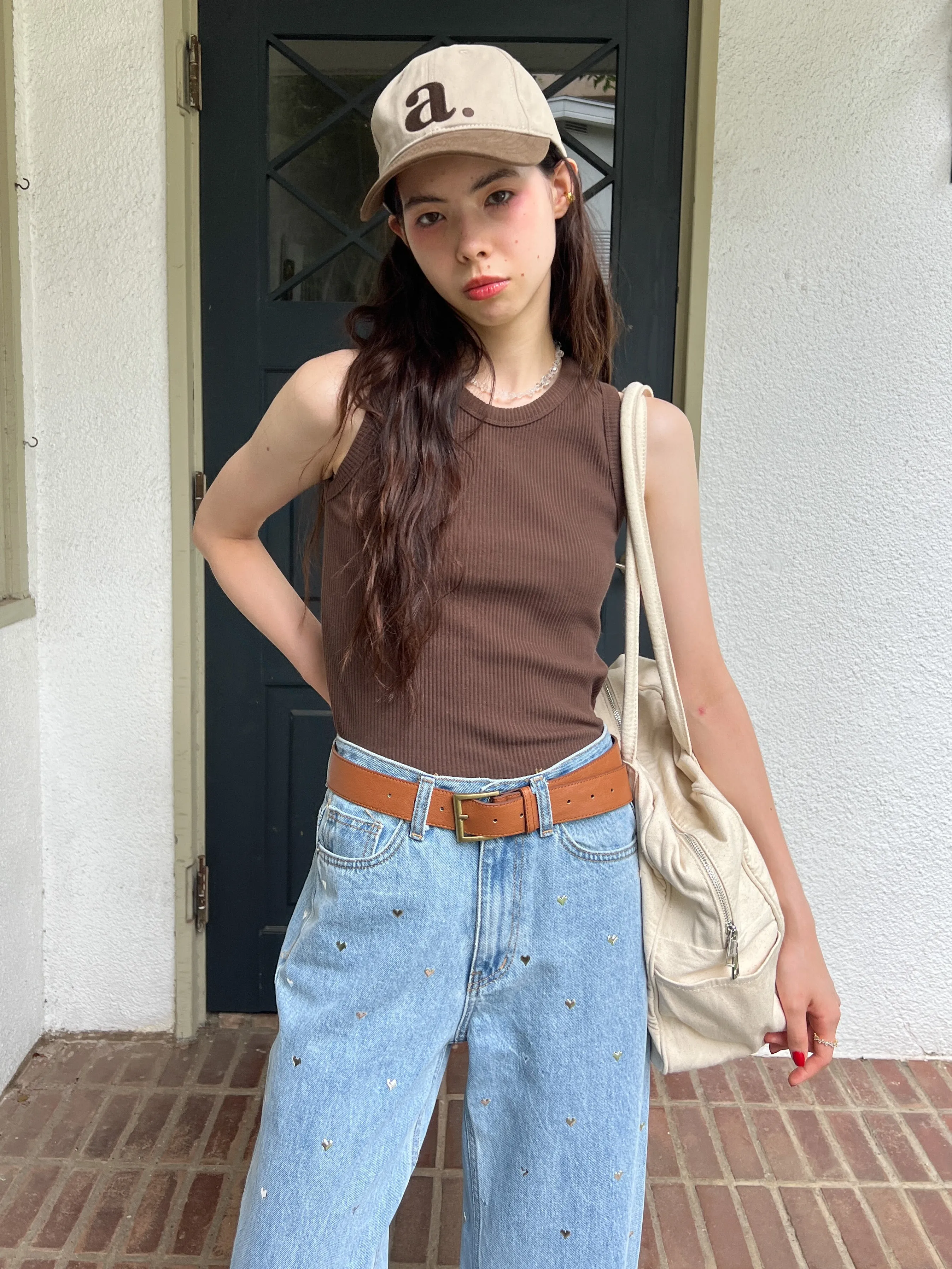 Heart Studs Jeans