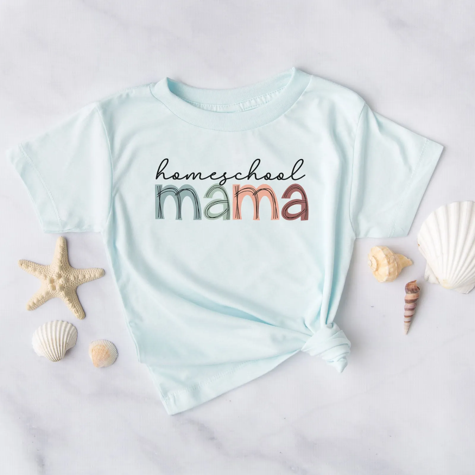 Homeschool Mama Pastel Tee