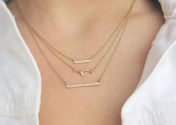 Horizon White Diamond Necklace