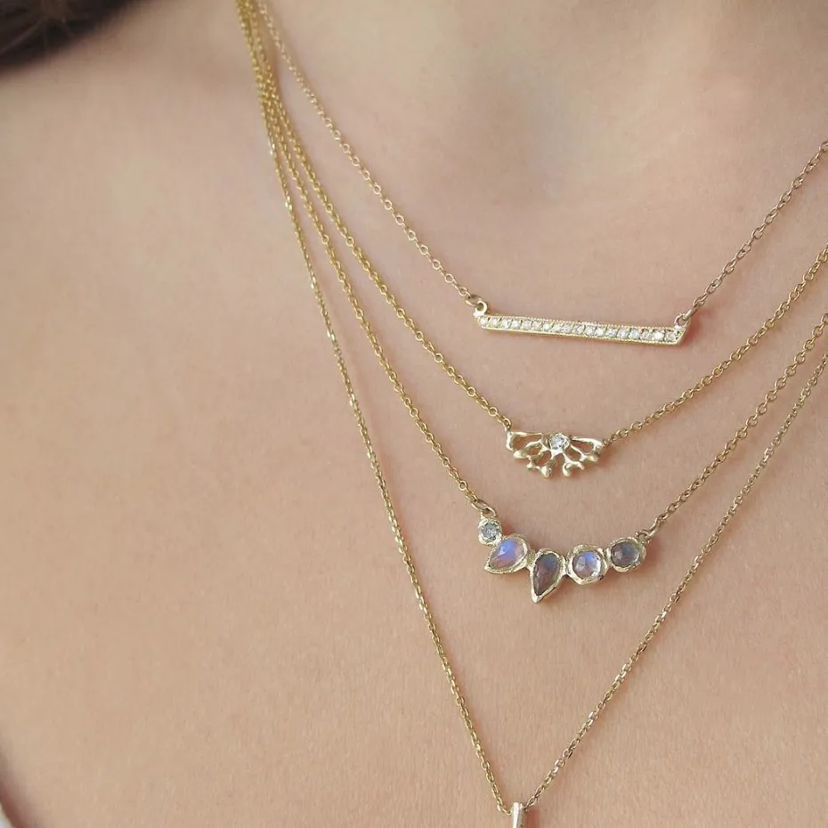 Horizon White Diamond Necklace