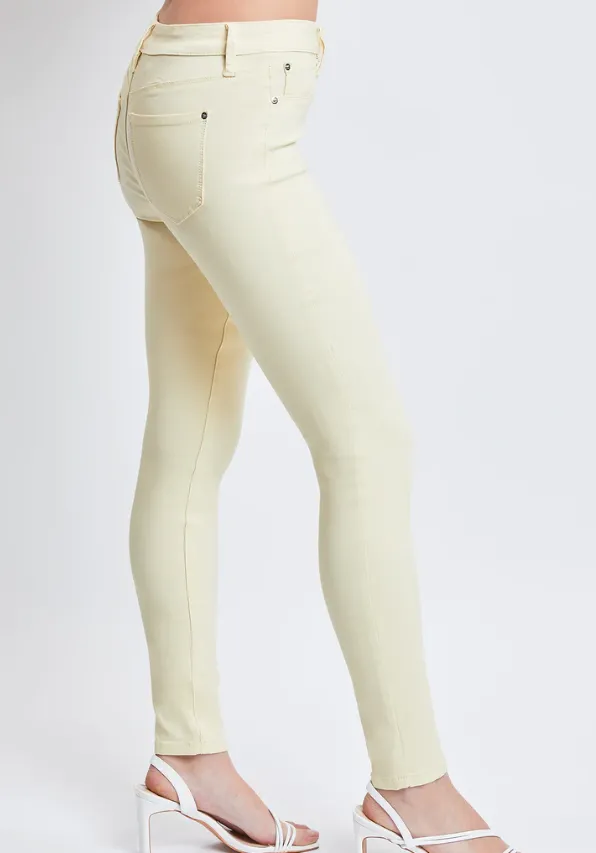 Hyperstretch Banana Cream Mid Rise Skinny Jeans PLUS
