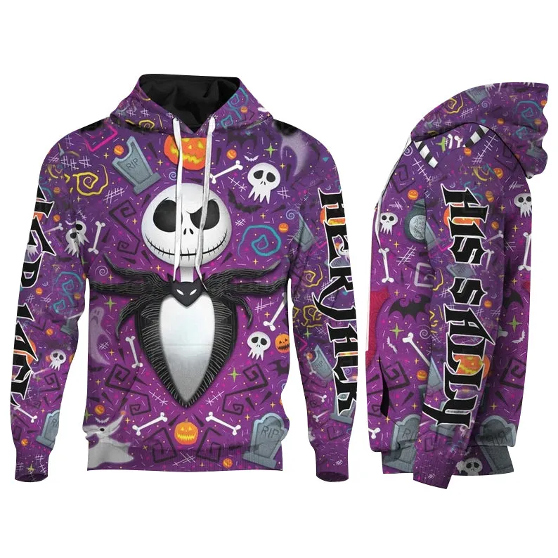 Jack Skellington And Sally Couple Hoodie