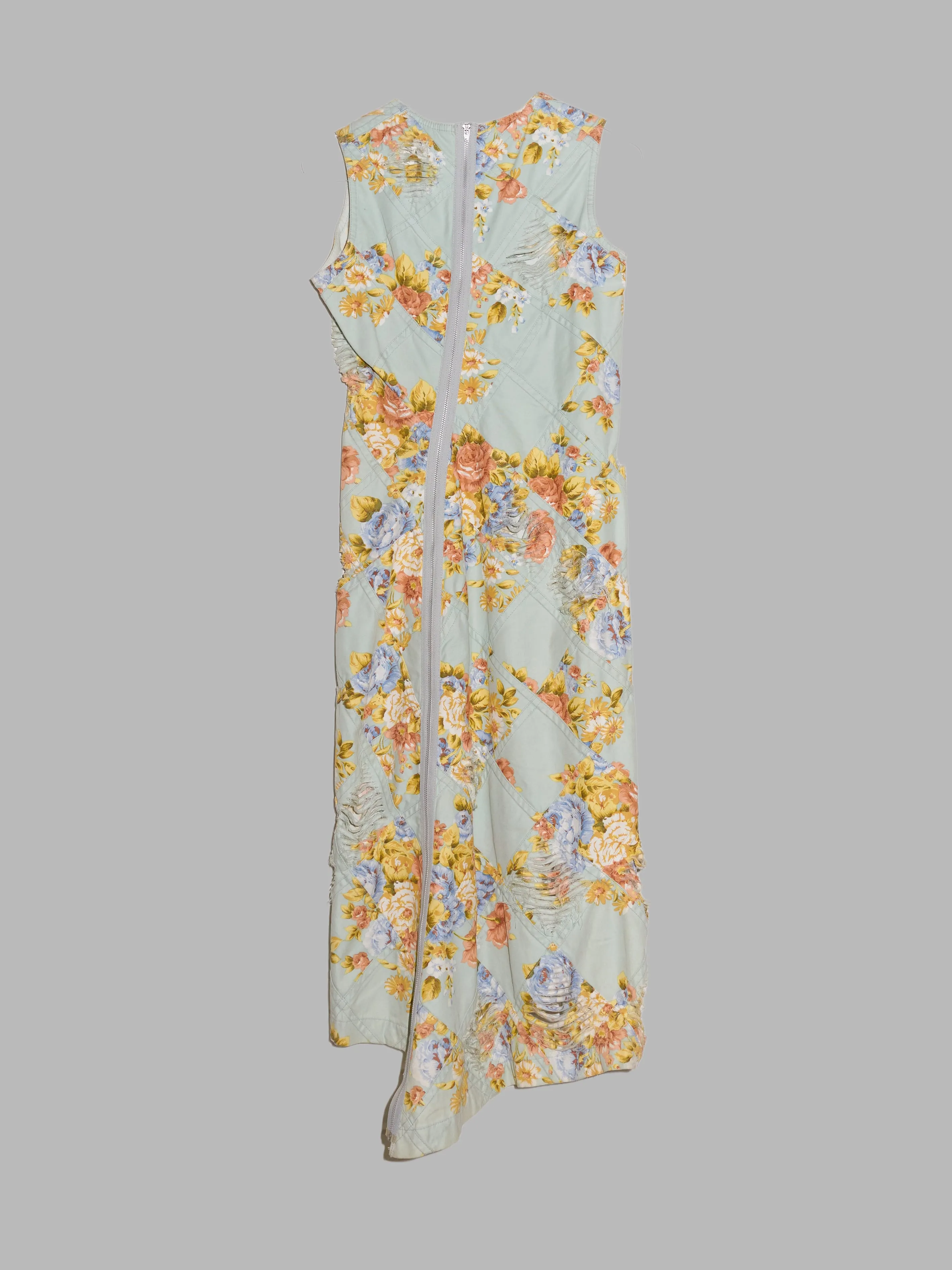 Junya Watanabe Comme des Garcons spring 2002 distressed floral sleeveless dress