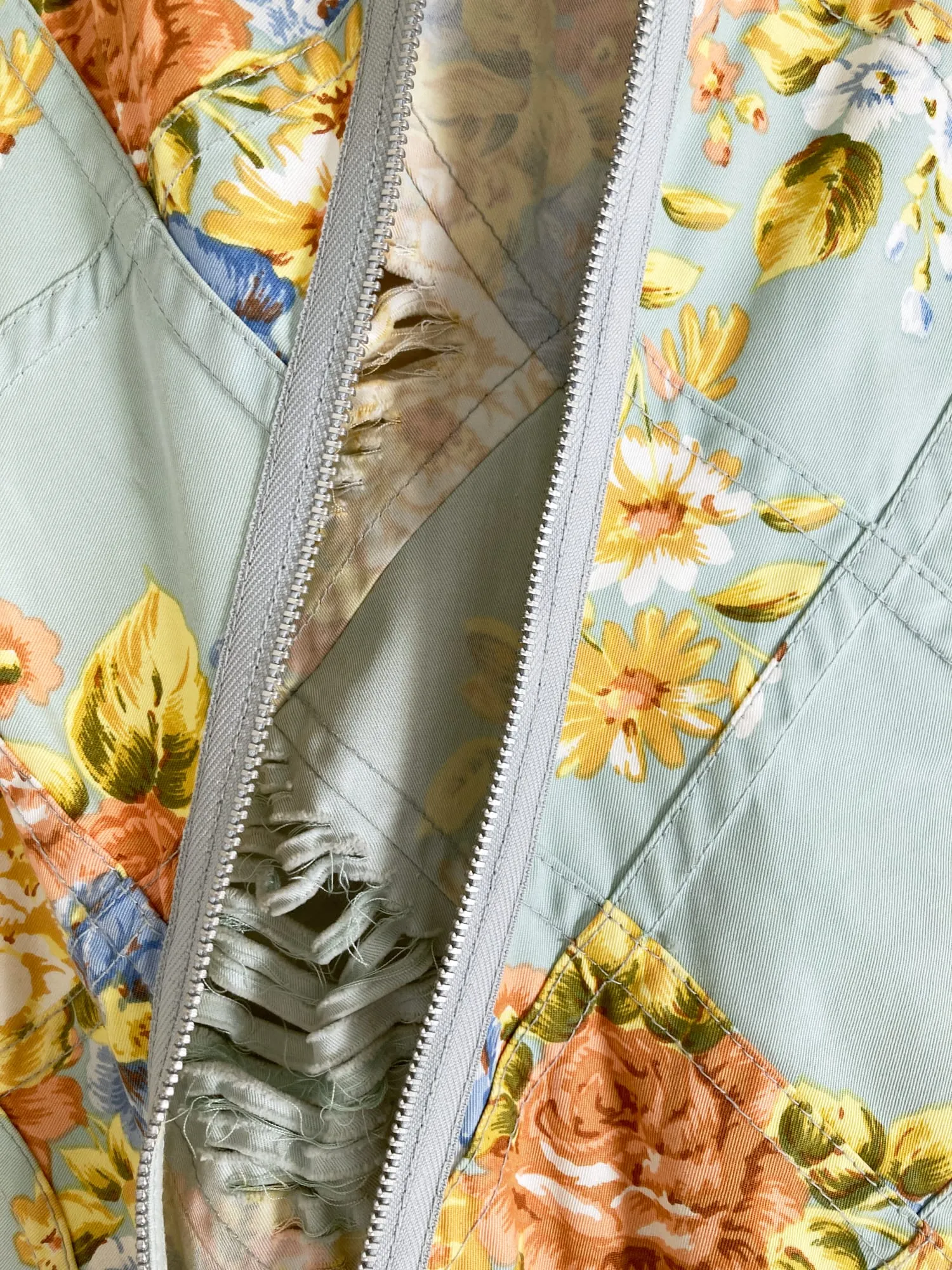 Junya Watanabe Comme des Garcons spring 2002 distressed floral sleeveless dress